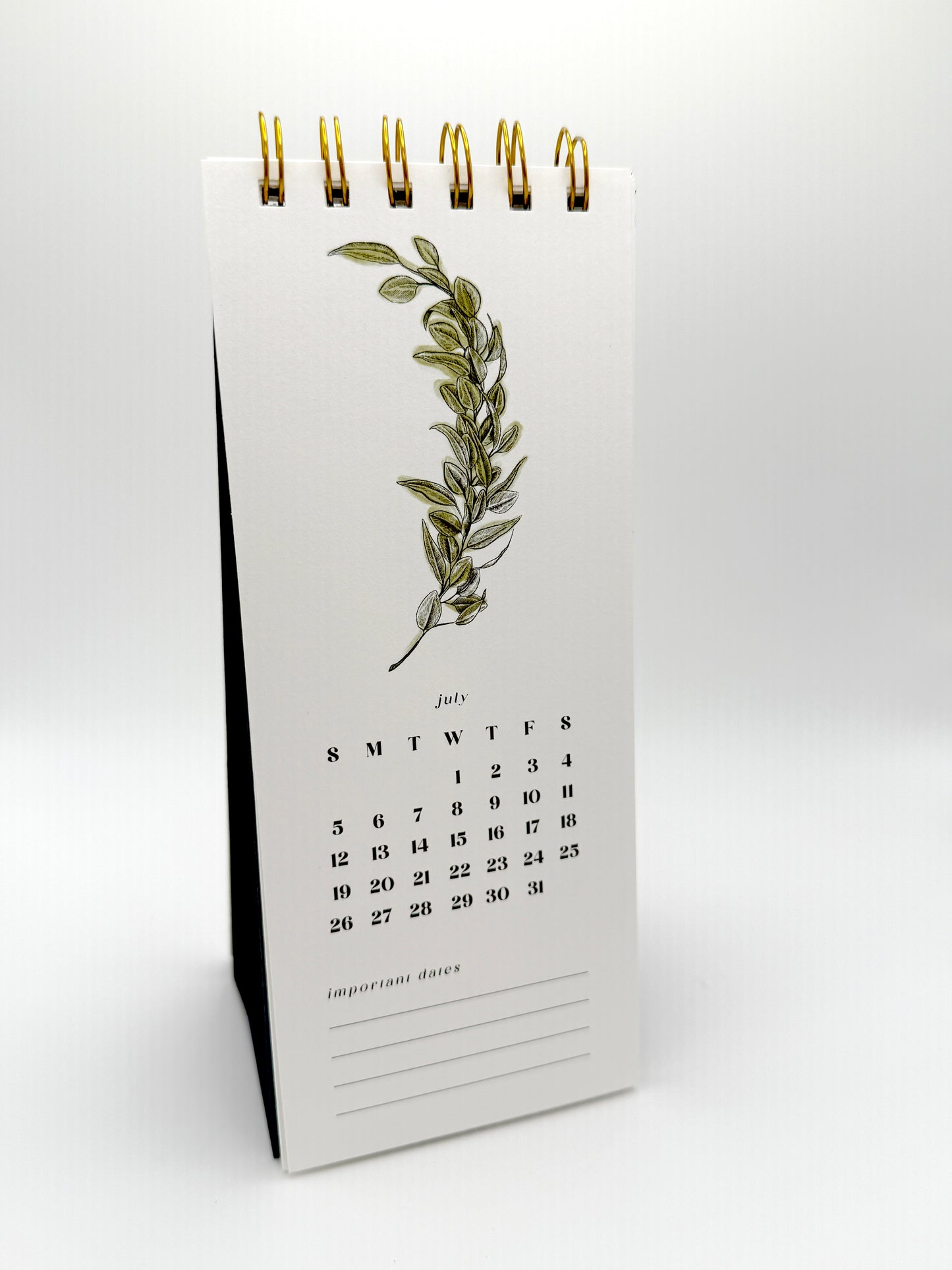 2026 Botanical Desk Calendar – Spiral Bound