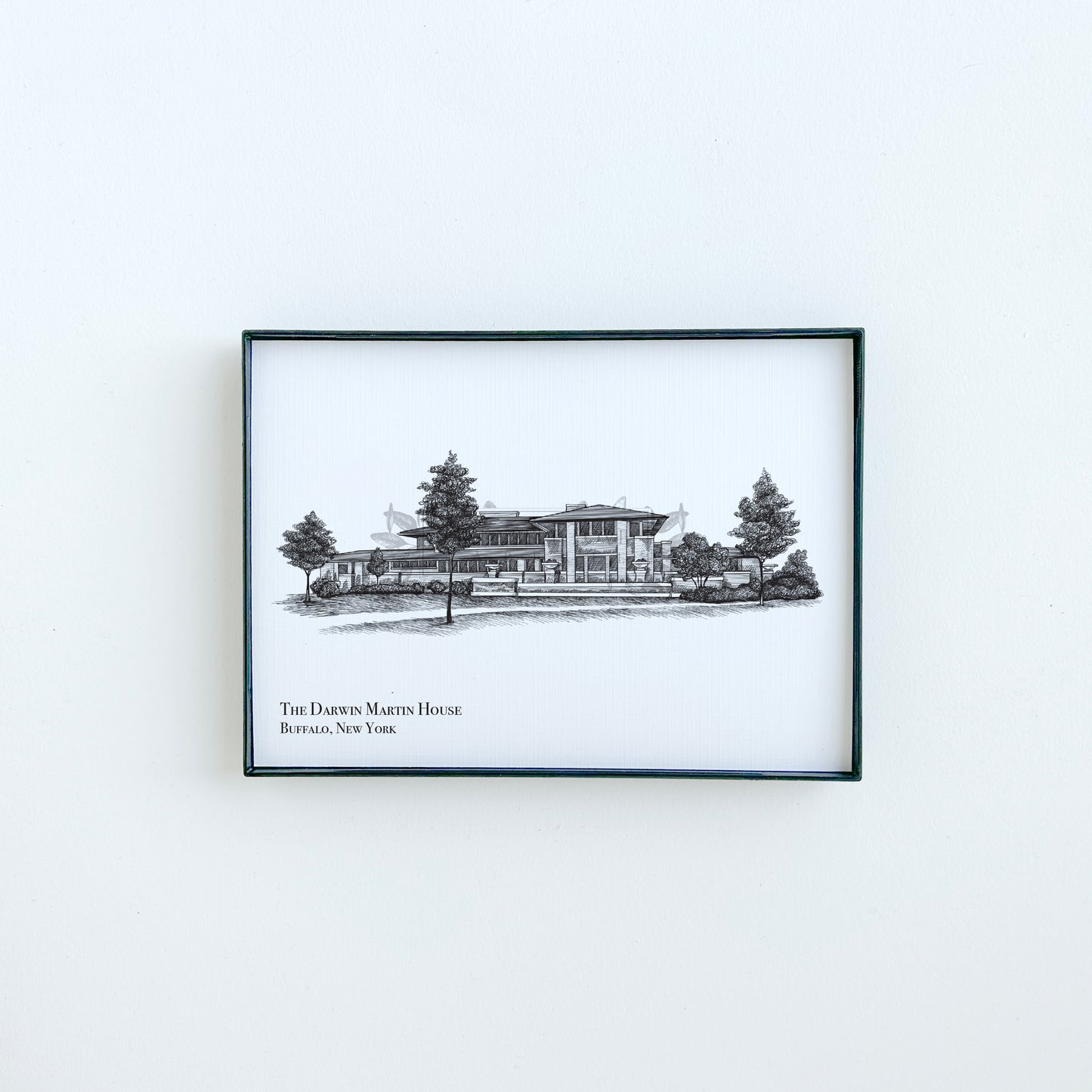 Darwin Martin House in Buffalo, NY Illustration Print