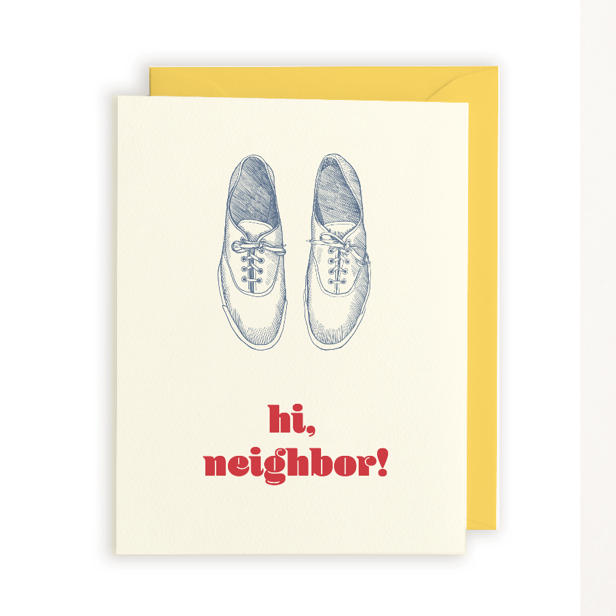 hi neighbor mr. rogers neighborhood card