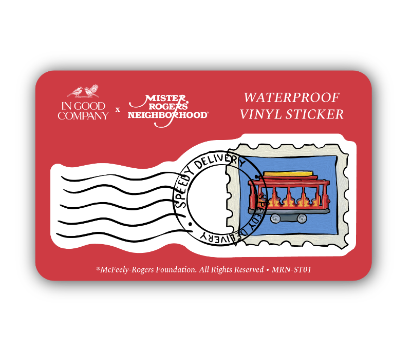 Speedy Delivery Mister Rogers' Neighborhood Diecut Sticker