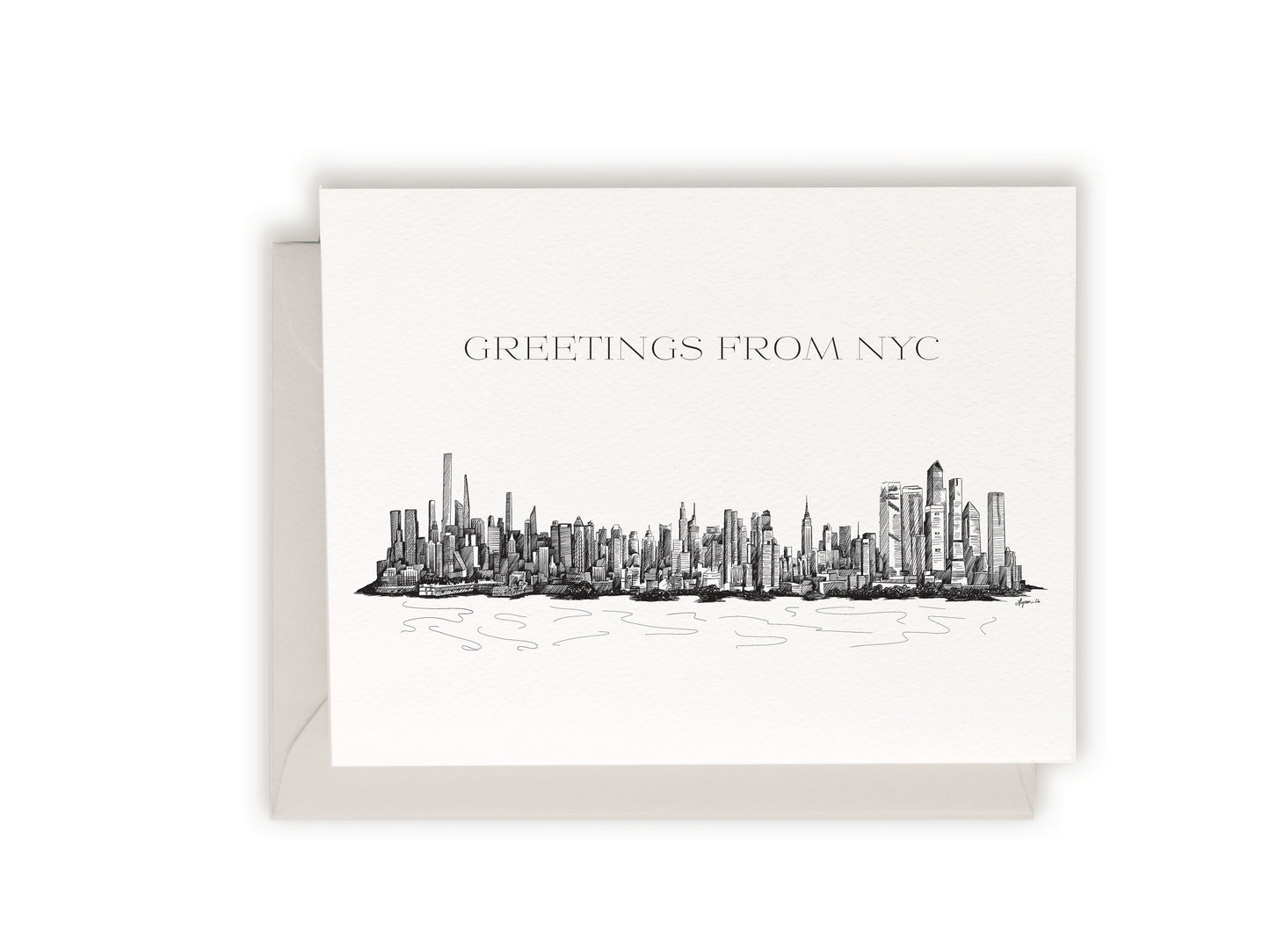 Greetings From NYC Letterpress Card