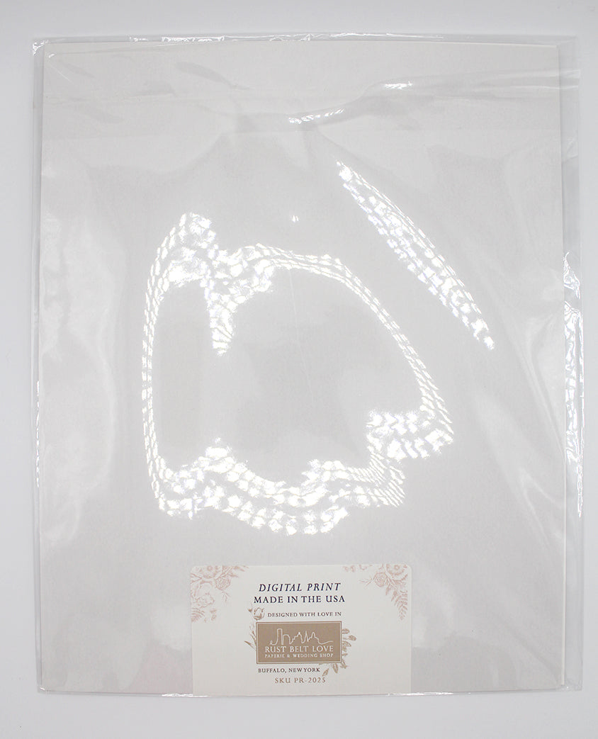 The back of the butte floral print in its' packaging by Rust Belt Love.