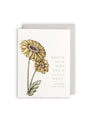 "What is done with love is done well"- Vincent Van Gogh Letterpress Greeting Card