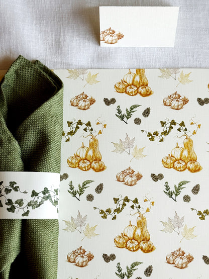 Autumn Harvest Placemats (Set of 12)
