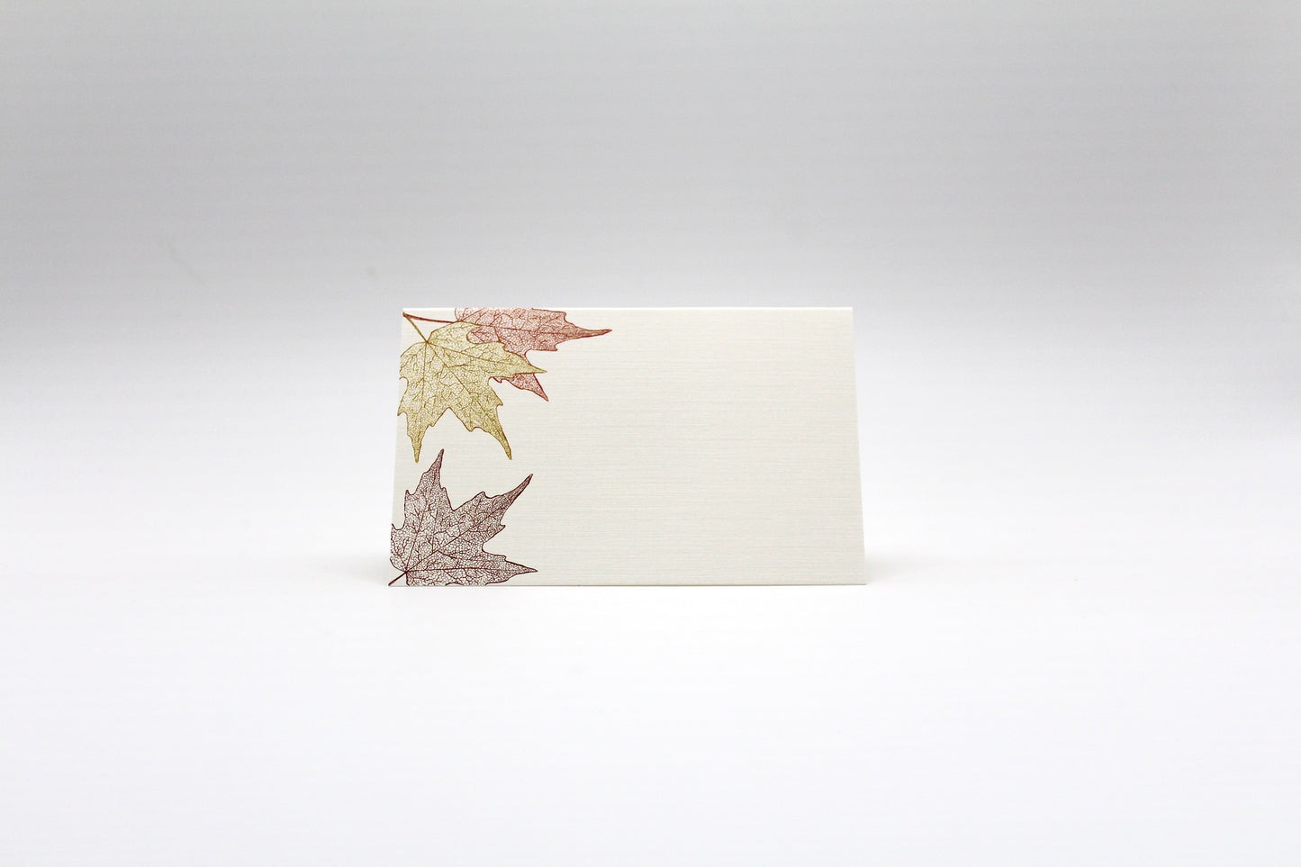 Autumn Leaves Place Cards- Double-sided Table Tents (Set of 12)