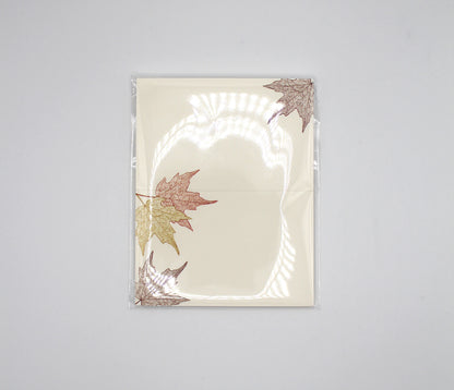 Autumn Leaves Place Cards- Double-sided Table Tents (Set of 12)