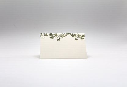 Vine Place Cards- Double-sided Table Tents (Set of 12)