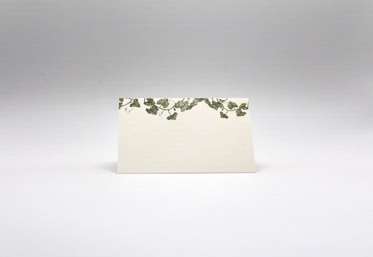 Vine Place Cards- Double-sided Table Tents (Set of 12)