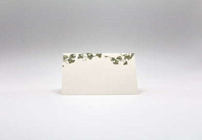 Vine Place Cards- Double-sided Table Tents (Set of 12)