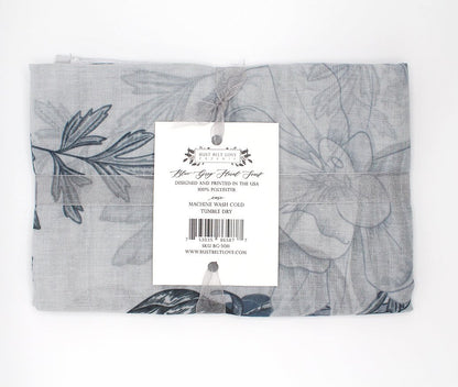 Blue Floral Grey scarf by Rust Belt Love