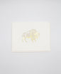 Gold foil buffalo greeting card by rust Belt Love