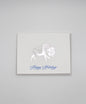 Silver foil buffalo greeting card that reads "Happy Holidays" by Rust Belt Love