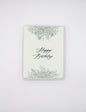 Letterpress birthday card with florals that says "Happy Birthday" by Rust Belt Love