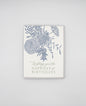 Letterpress birthday card with florals that says "Wishing you the happiest of birthdays" by Rust Belt Love
