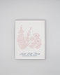 Letterpress birthday card with florals that says "August Birth Flowers, Gladiolus and Poppy" by Rust Belt Love