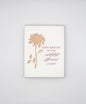 Letterpress birthday card with florals that says "Happy birthday to the wildest flower I know" by Rust Belt Love