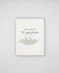 Letterpress birthday card with greenery that says "Happy Birthday To My Person" by Rust Belt Love