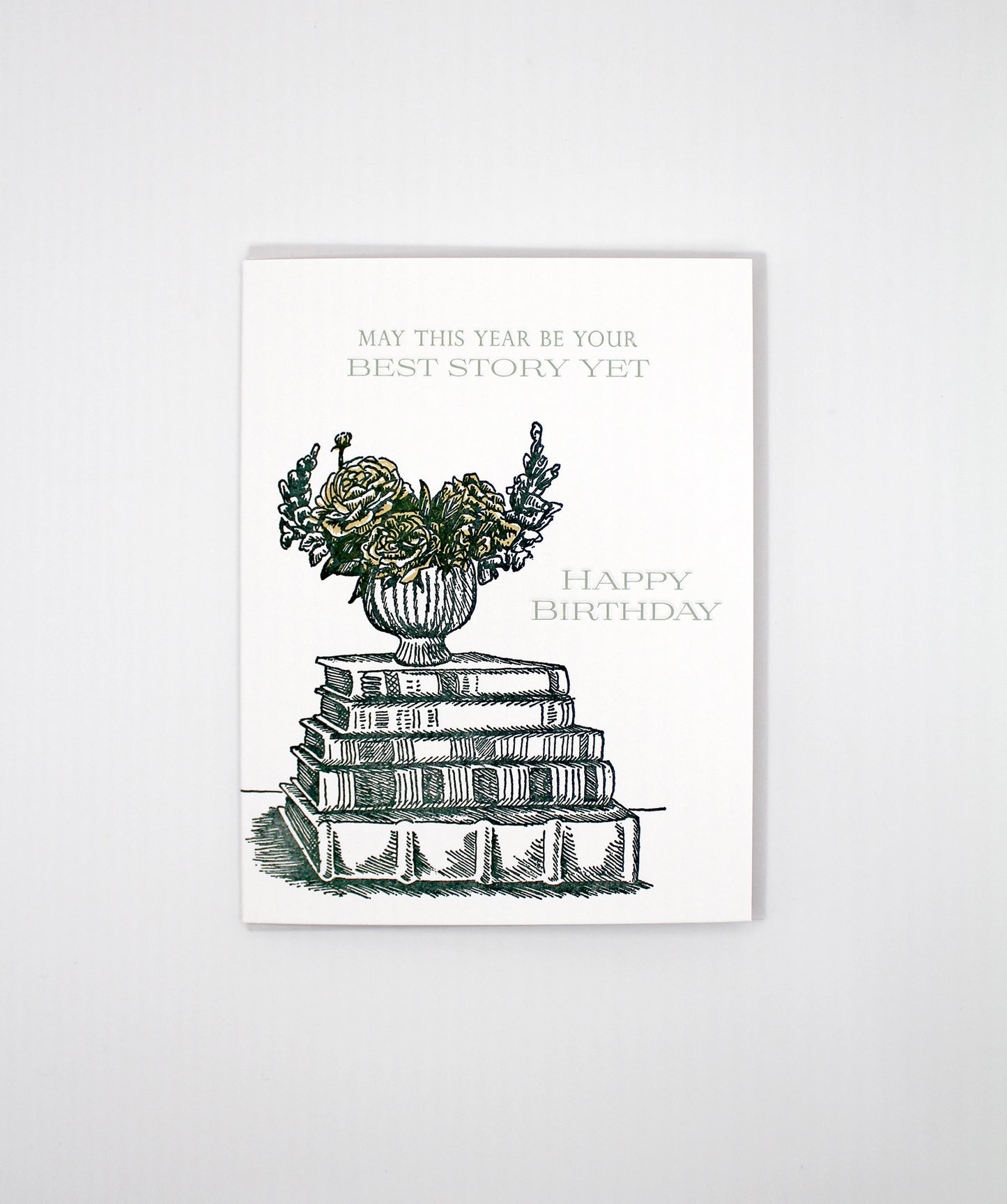May This Year Be Your Best Story Yet, Happy Birthday Letterpress Greeting Card