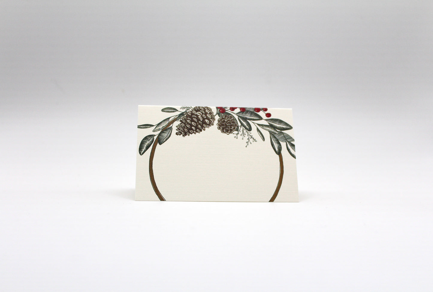 Boho Wreath Place Cards- Double-sided Table Tents (Set of 12)