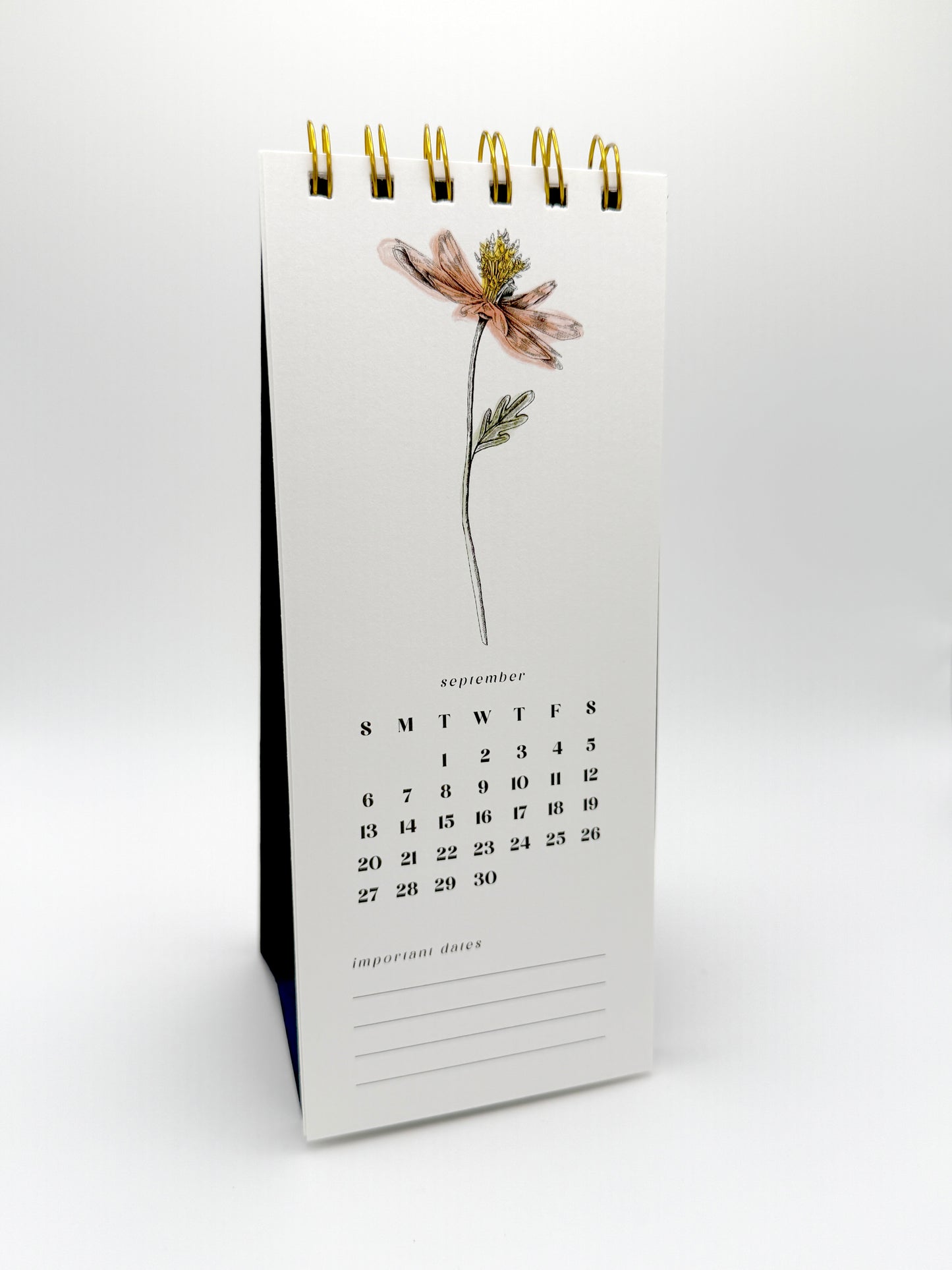 2026 Botanical Desk Calendar – Spiral Bound