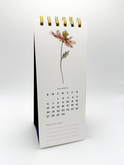 2026 Botanical Desk Calendar – Spiral Bound