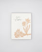 Letterpress Easter Card with a bouquet of flowers that says " Happy Easter" by Rust Belt Love