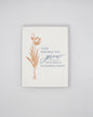 Letterpress encouragement card with florals that says "I love watching you grow into such a wonderful parent" by Rust Belt Love