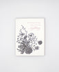 Letterpress encouragement card with black florals that says "You make me feel like I can do anything" by Rust Belt Love