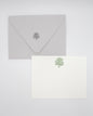 Letterpress flat note card with a green oak tree by Rust Belt Love