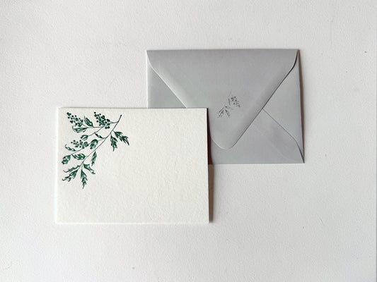 Holly Branch Flat Card Pack