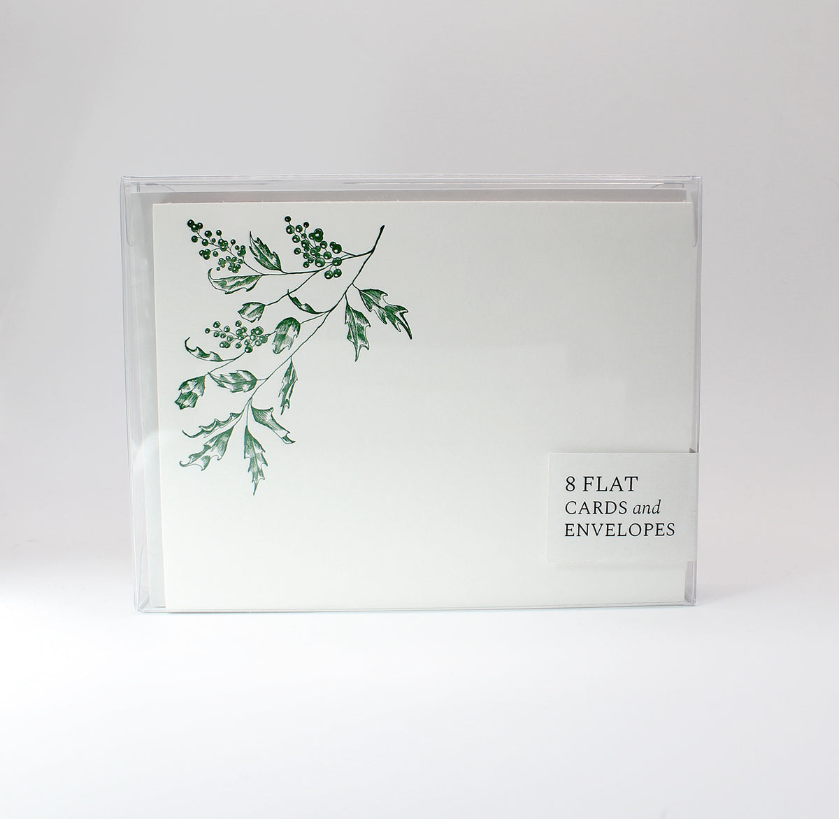 Holly Branch Flat Card Pack