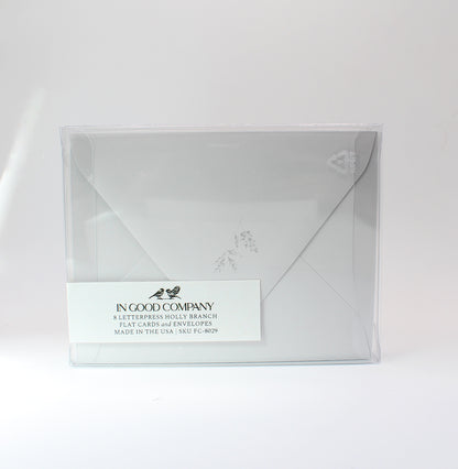 Holly Branch Flat Card Pack