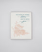 Letterpress friendship card with florals that says " You Make My World Better Just By Being You" by Rust Belt Love