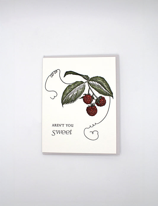 Aren't You Sweet Friendship Letterpress Greeting Card
