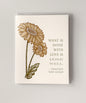 "What is done with love is done well"- Vincent Van Gogh Letterpress Greeting Card