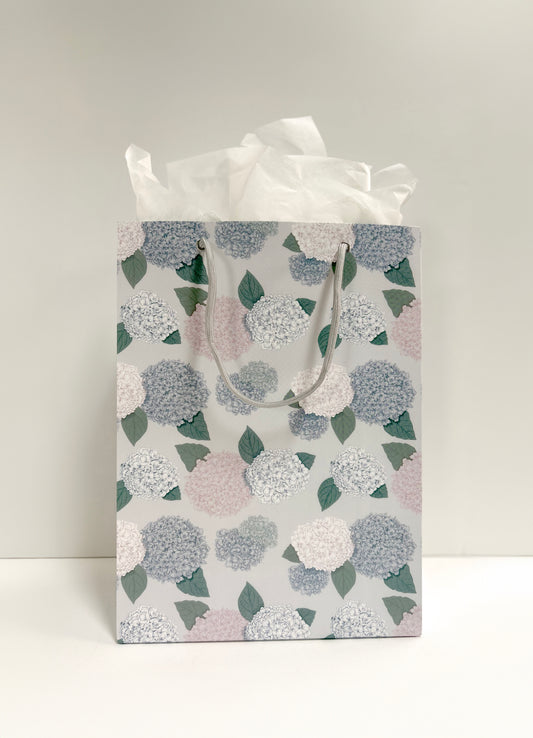 Hydrangea Print Gift Bag