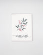 Letterpress holiday card with holly that says "holly jolly" by Rust Belt Love