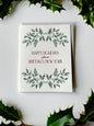 Happy Holidays from Buffalo Letterpress Greeting Card