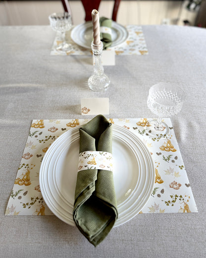 Autumn Harvest Napkin Bands (Set of 12)