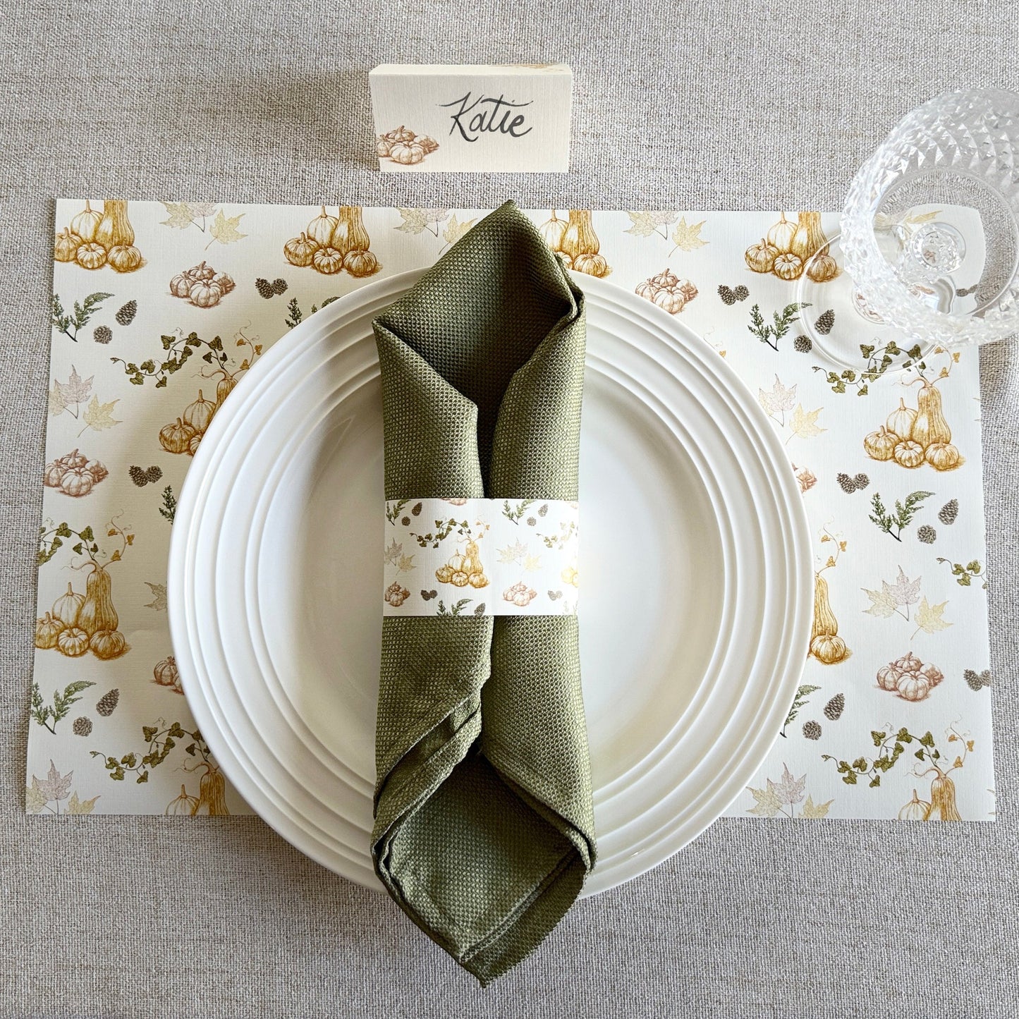 Autumn Harvest Napkin Bands (Set of 12)