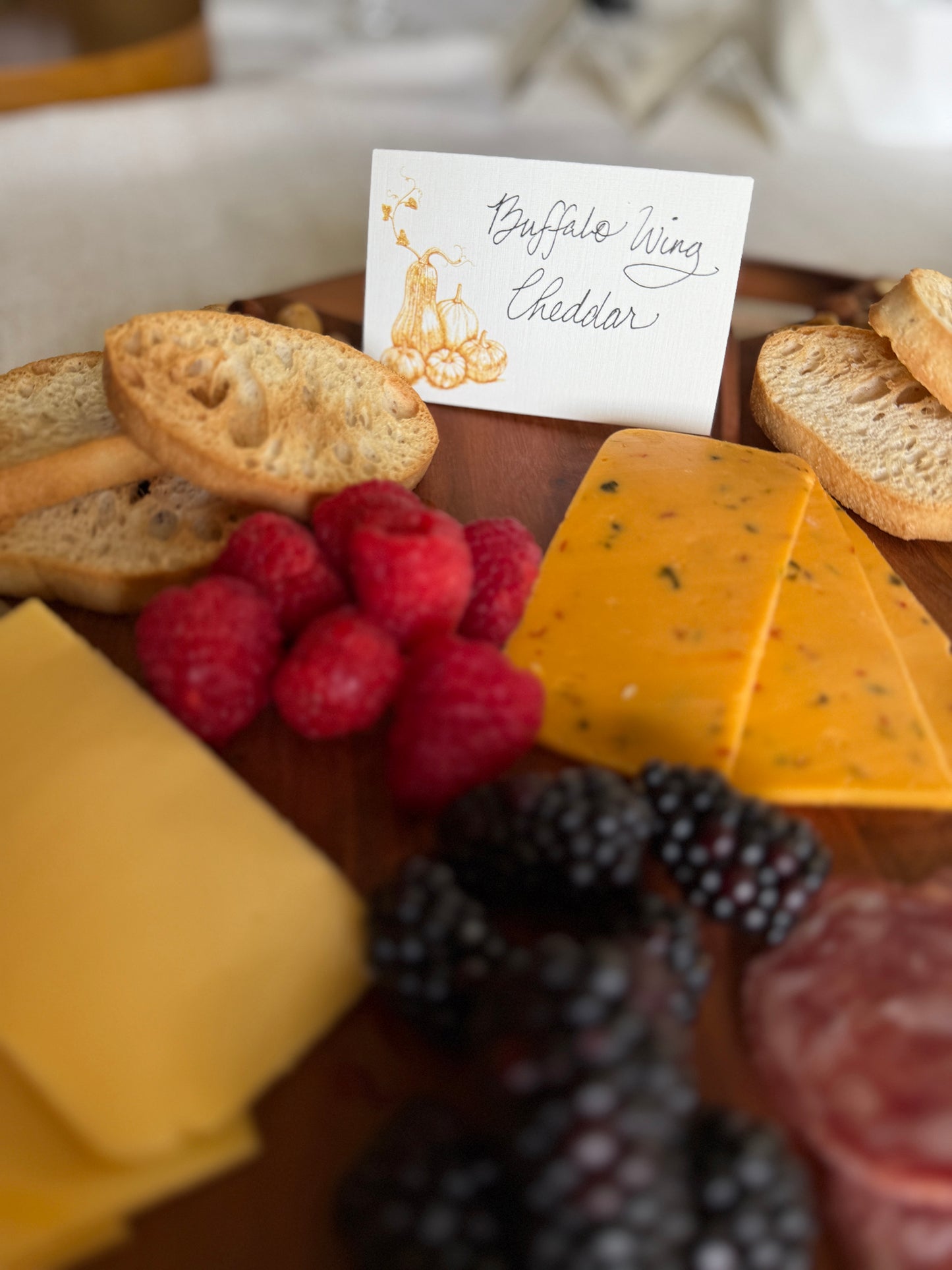 Autumn Harvest Place Cards- Double-sided Table Tents (Set of 12)