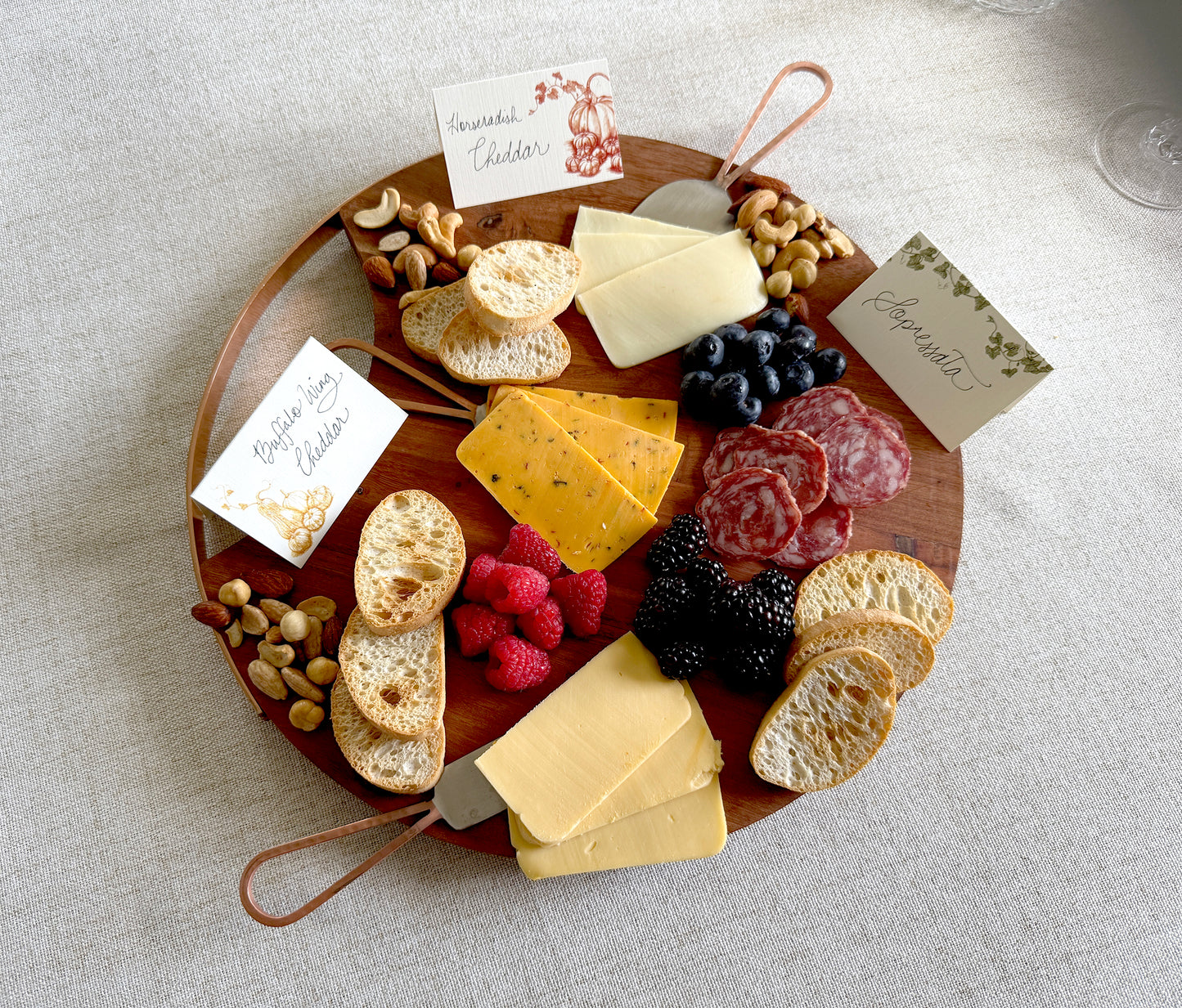 Vine Place Cards- Double-sided Table Tents (Set of 12)