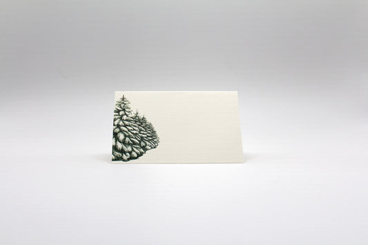 Holiday Forest Place Cards- Double-sided Table Tents (Set of 12)