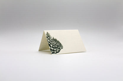 Holiday Forest Place Cards- Double-sided Table Tents (Set of 12)