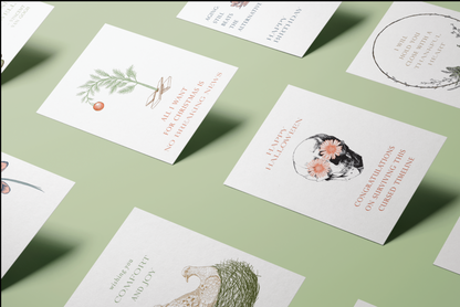 All I Want for Christmas is No Breaking News Letterpress Greeting Card