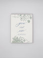 Letterpress love card with florals that says "You and me always" by Rust Belt Love