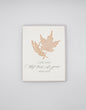 Letterpress love card with leaves that says "I Just Love This Time Of Year With You" by Rust Belt Love