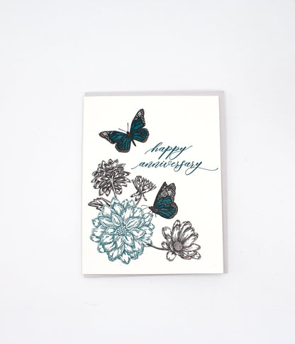 Happy Anniversary Letterpress Greeting Card