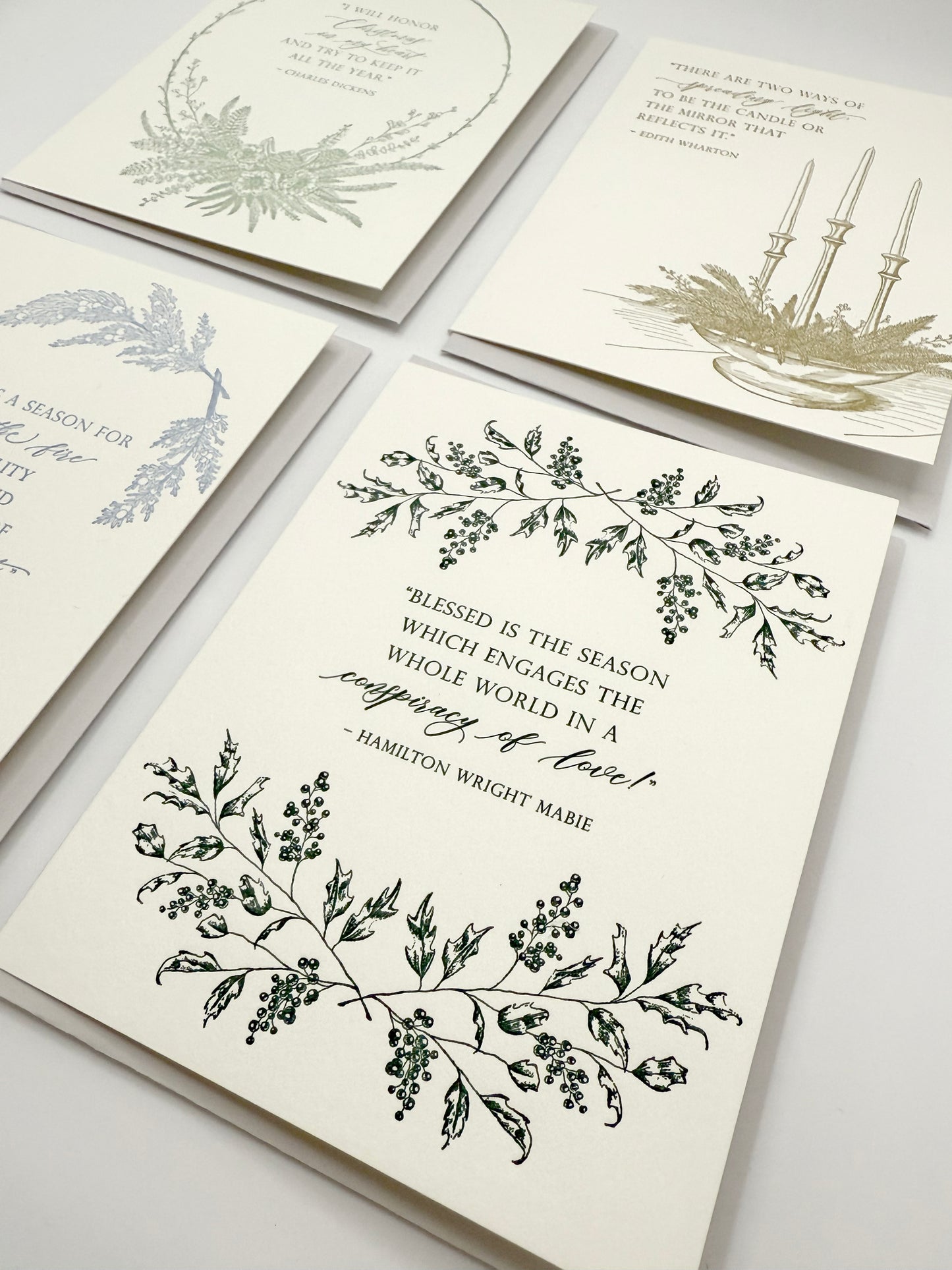 Holiday Quote Letterpress Card Pack