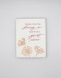 Letterpress mom card with florals that reads "Thank you for showing me how to be a great mom", by Rust Belt Love
